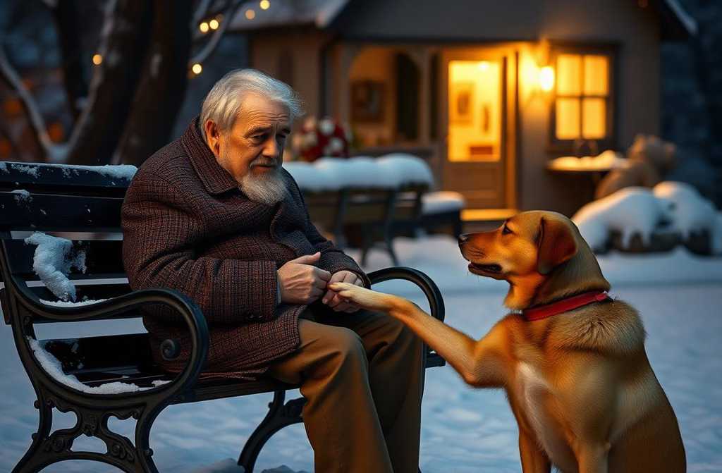 Отец, изгнанный из дома, обретает надежду благодаря помощи руки.